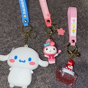 Hello kitty keychain collection